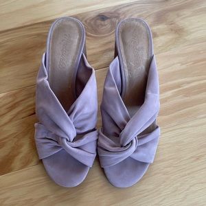 Madewell knot slide heel, size 7
